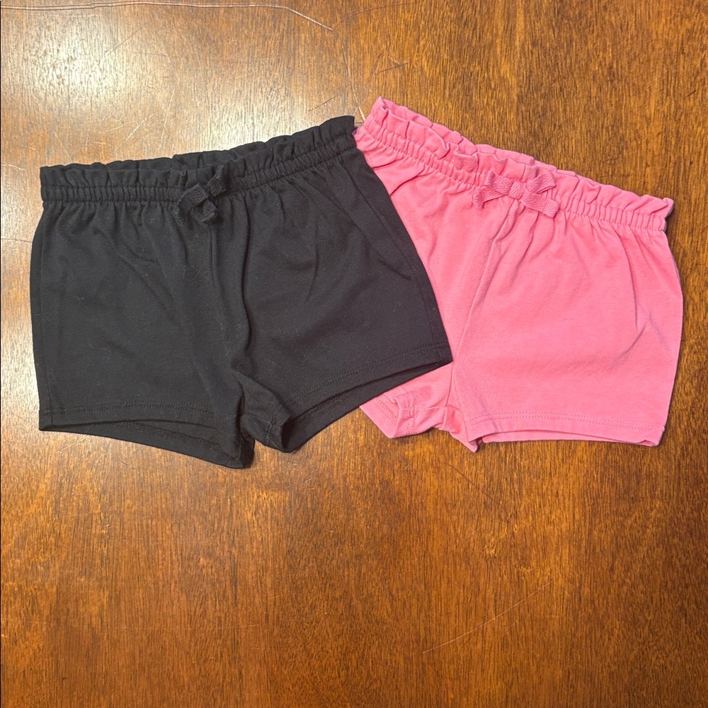 12 Month Girl Jumping Beans Pink Elastic Waist Shorts